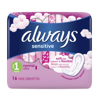 Always | Sensitive | Serviettes hygiéniques | Sensitive | Normal 