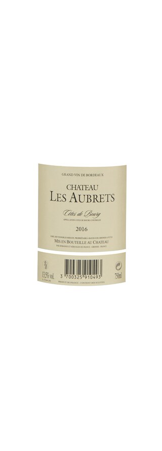 France - Frankrijk | Bordeaux - Côte de Bourg | Château Les Aubrets 2017 | BIO 