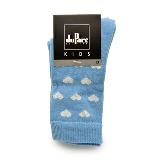 duParc | Chaussettes enfant | bleu hearts | 23/26 