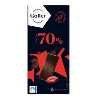 Galler | Chocolat | Tablette | Noir | 70% intense | FT 80 gr