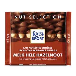 Ritter Sport | Chocolade | Melk | Hele hazelnoot 
