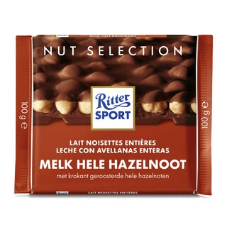 Ritter Sport | Chocolat | Lait | Noisettes entières 100 gr