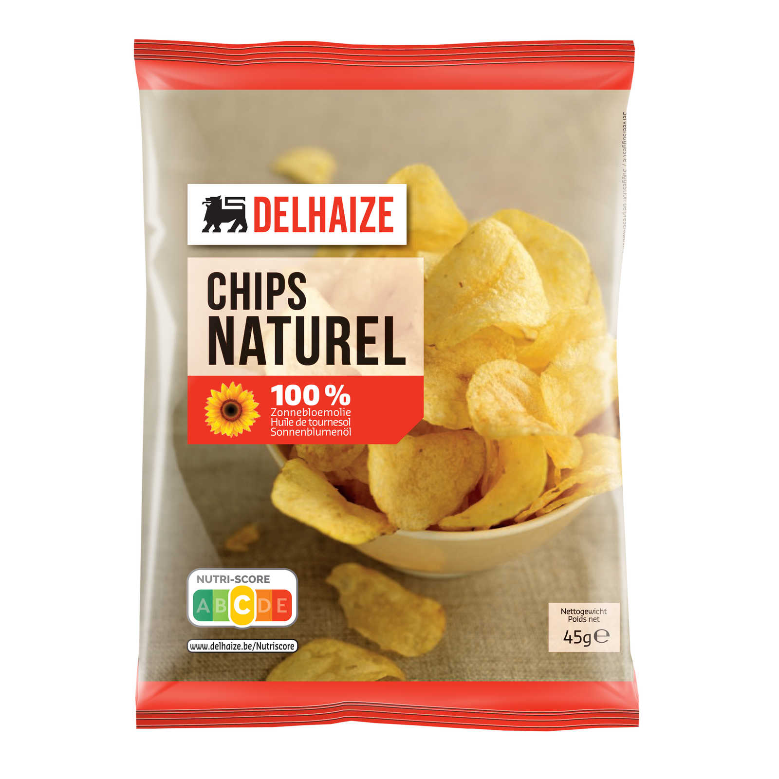 Delhaize Chips Sel 45 gr Delhaize