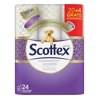 Scottex | Toiletpapier | Kussenzacht | 20+4 | Eco 