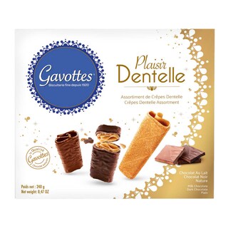 Gavottes | Crepes dentelle naturel | Chocolat de lait 