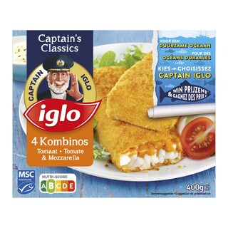 Iglo | 4 Filets poisson pané|Tomate Mozzarella 