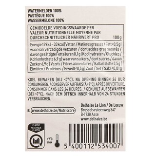Delhaize | Fruitbites | Watermeloen | Stukjes 