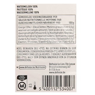 Delhaize | Fruitbites | Watermeloen | Stukjes 