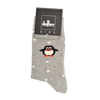 duParc | Chaussettes enfants | pinguin gris | 31/34 