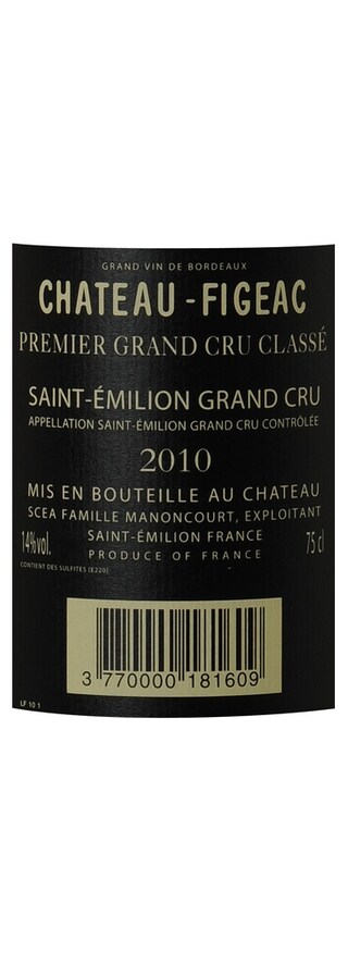 France - Frankrijk | Bordeaux - Saint-Emilion | Château Figeac 2010 