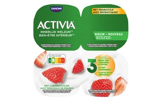 Activia | Yaourt | Fraise | Bifidus | Probiotiques 4 x 125 gr