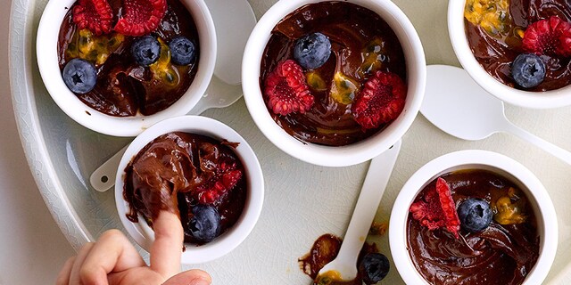 Chocoladecrème met avocado