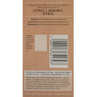 Delhaize | Thé | Vert | Agrumes | Sachets 