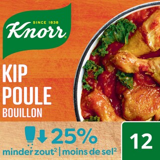 Knorr | Bouillon met laag zoutgehalte   | Kip |  108 g 109 gr