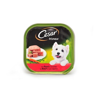 Cesar | Aliment chien | Terrine | Boeuf | Carotte 300 gr