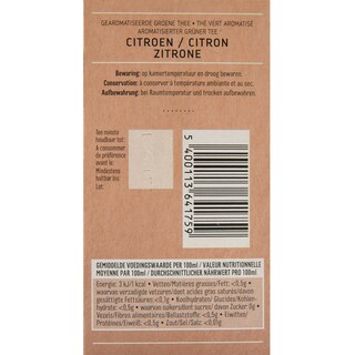 Delhaize | Thé | Vert | Citron | Sachets 