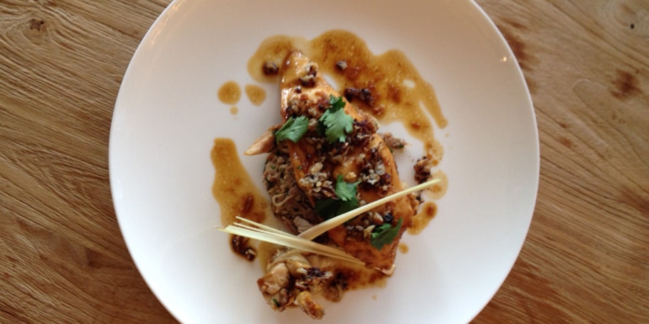 Poulet laqué à la coriandre