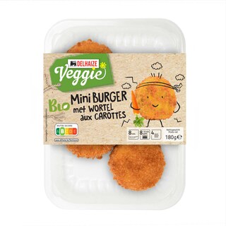 Delhaize | Bio | Mini wortelburger | Bio 