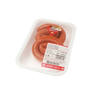 Delhaize | Pikante opgerolde chipolata 