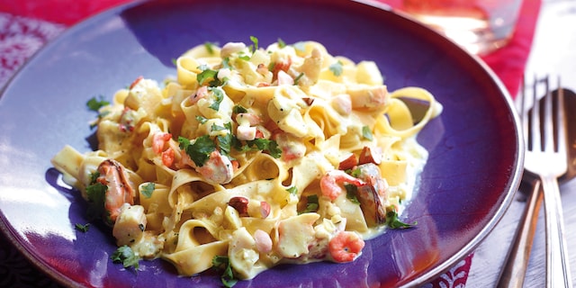 Tagliatelle met zeevruchten