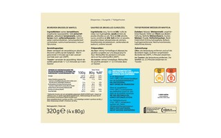Delhaize | gaufres de bruxelles 4 p 320 gr