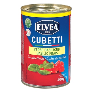 Elvea | Cubetti | Tomaten blokjes | Verse basilicum 
