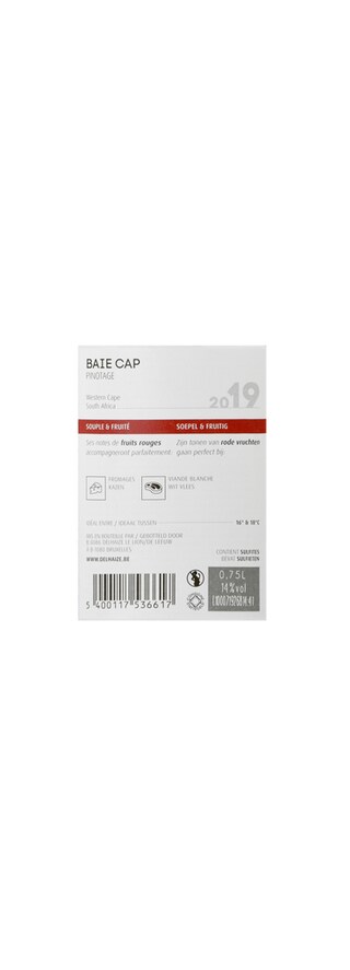 Afrique du Sud - Zuid-Afrika | Western Cape | Baie Cap Pinotage Rouge 2019 