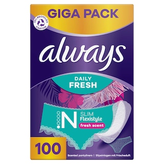 Always | Daily | Inlegkruisjes | Flexistyle | Freshness 