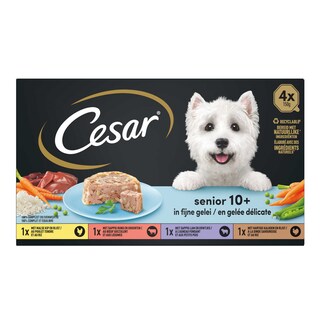 Cesar | Aliment Chien | Senior 10+ | Multipack 4 x 150 gr