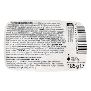 Delhaize | Salade | Jambon 185 gr