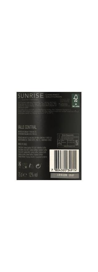 Sunrise | Cabernet Sauvignon 75 cl
