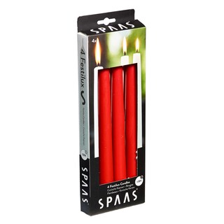 Spaas | Kaars | Festilux 4 | rood 