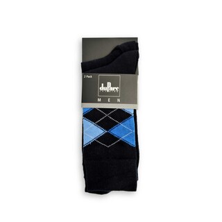 duParc | Chaussettes hommes | navy Intarsia | 43/46 