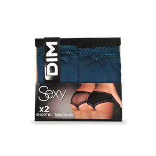 Dim | Shorty Sexy Transparent | vert | 36/38 