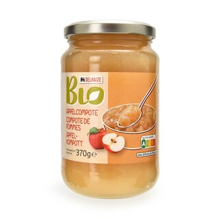 Delhaize | Bio | Compote | Pomme | Sucre de canne | Bio |Bocal 370 gr