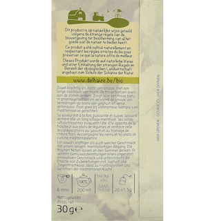 Delhaize | Bio | Tisane | Menthe | Sachets | Fairtrade | Bio 