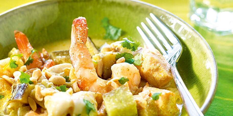 Curry de poissons aux légumes