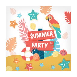Serviettes | Summer Party | 33x33CM