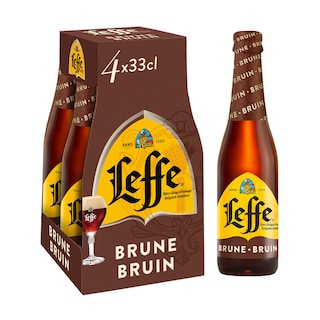 Leffe | Bière d'abbaye | Brune | 6,5% alc | Bouteille 