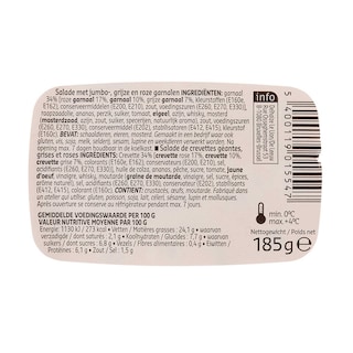 Delhaize | Cocktail | Grijze-Tijger- garnalen 