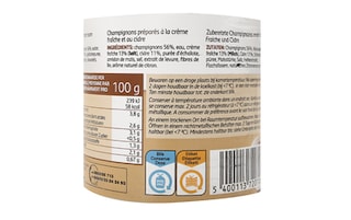 Delhaize | Champignons | Emincés | A la normande 