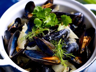 Moules au fenouil et à la citronnelle