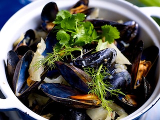 Moules au fenouil et à la citronnelle