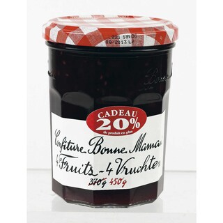 Bonne Maman | Confiture | 4 fruits | +20% gratuits 