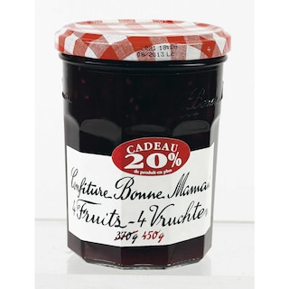 Bonne Maman | Confiture | 4 fruits | +20% gratuits 