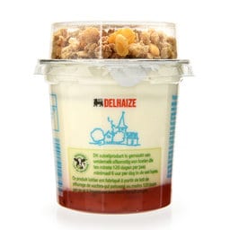 Delhaize | Yoghurt | Framboos | Granen 163 gr