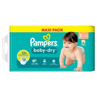 Pampers | Baby Dry | Luiers | Maat 3 | Maxi Pack 