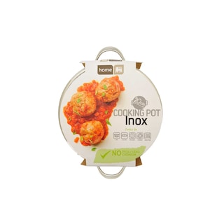 Delhaize | Home | Kookpot met deksel | inox | 3L 