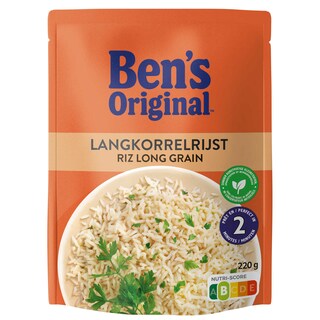 Ben's Original | Rijst | Voorgestoomde | Langkorrel 220 gr