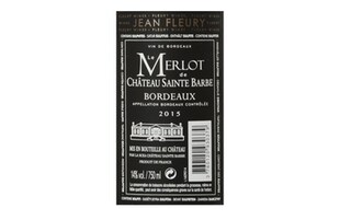 France - Frankrijk | Bordeaux - Bordeaux | Château Ste Barbe Merlot 2015 J. Fleury 